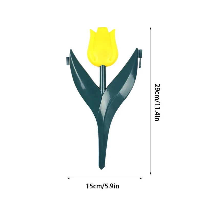 10Pcs Garden PP Fence Edging Tulip Shape Gardening Edging Outdoor Decor Garden Fence Plant Borders Plastic Fencing