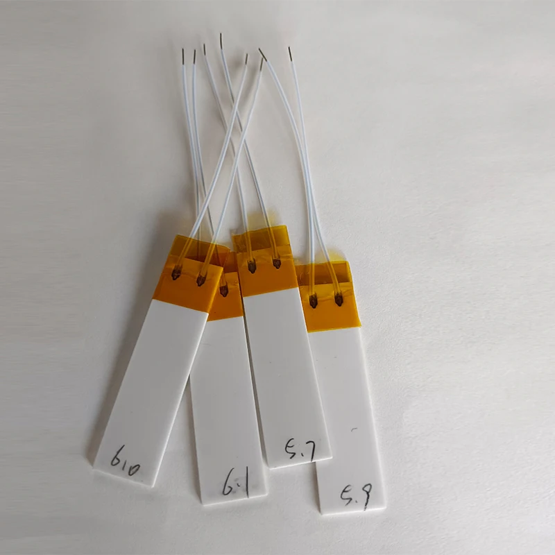Alumina Ceramic Heating Sheet 551513 60-80 Ohm Bonded Atomized Infrared Gas Stove Piezoelectric Ceramic Sheet