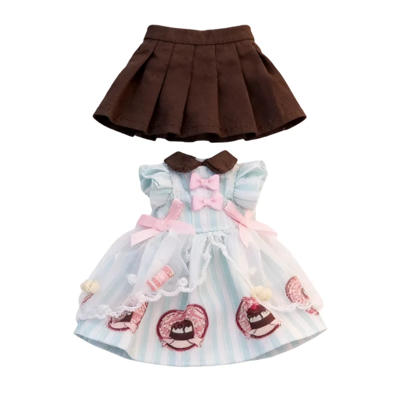 COME4FREE Miętowa Seria Manbomagly Night Fairy Tale Ubranka dla Lalek OB11 BJD Spódniczka 12 Calowa Odzież Akcesoria dla Lalek