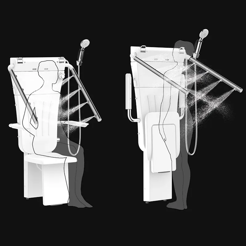 Sitting Thermostatic Shower Multifunctional And Convenient Wall-mounted Bathing Machine For The Elderly Chair Folding Shower Sho