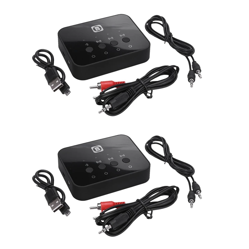 

2X Bw-107 Bluetooth 4.0 Stereo Audio Transmitter Splitter Adapter Music Receiver Sharing Device Function For Phone