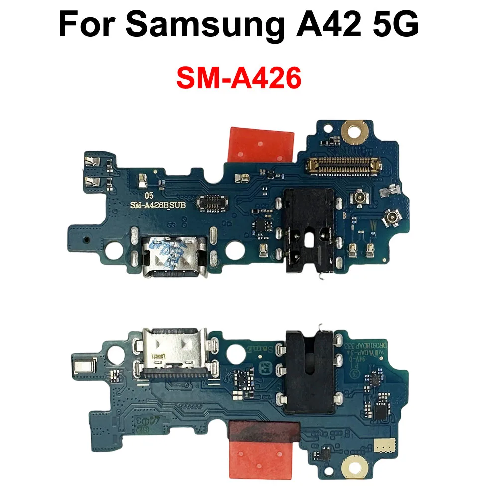 

GEFENSI USB Charge Port Jack Dock Connector Charging Board For Samsung Galaxy A42 5G / SM-A426 Charging Flex Cable