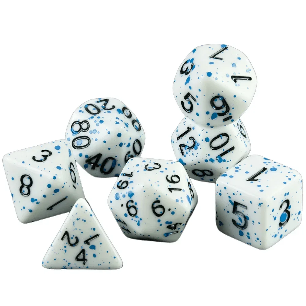 

7 шт./набор, многогранные игральные кости для настольных игр D4,d6,d8,d10,d12,d20