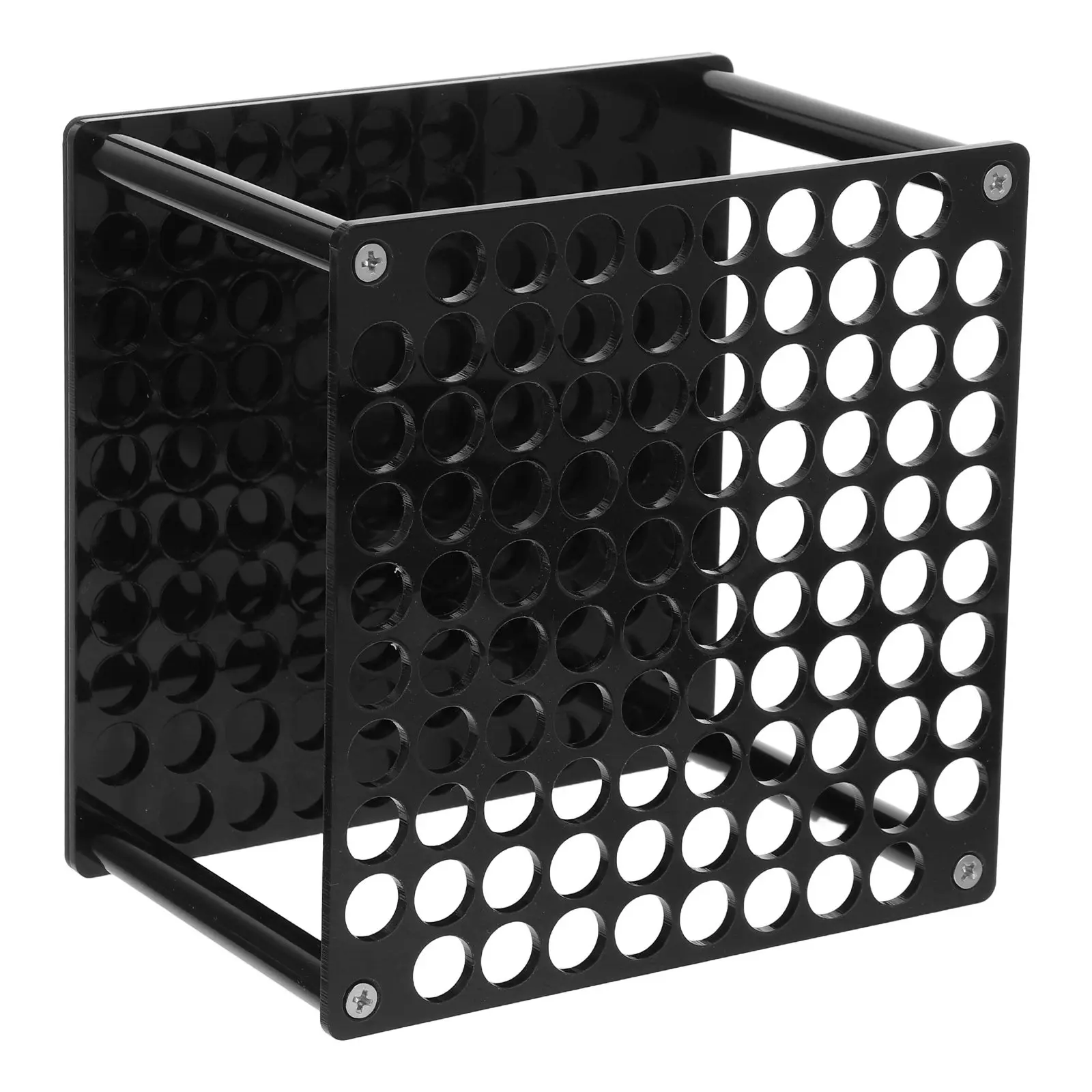96 Slot Acrylic Desk Organizer Pen Holder Brush Stand for Markers Pencils Crayons Makeup Brushes Artists Students Professionals