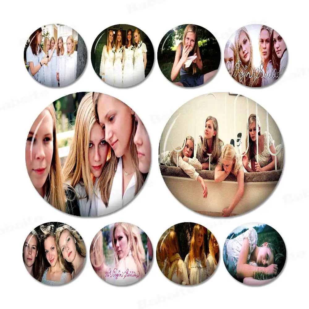 The Virgin Suicides Film 32/44/58mm Round Cartoon Brooches Handmade Pins for Backpack Jewelry Accessories Gifts Creative Badge view 4