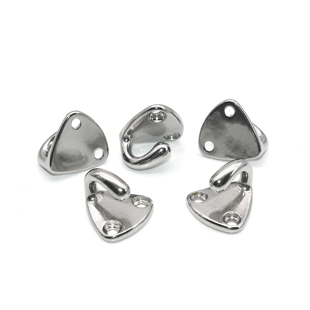 5 10 20 Pieces Boat Ship Fender Hook Marine Grade Hardware 316 Stainless Steel Spring Fending Clip Hook Eye Anti-collision Hooks