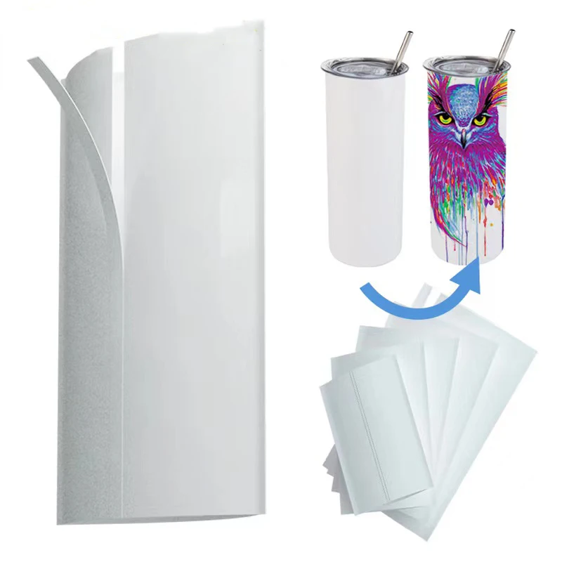 10PCS Bulk Shrink Film for Sublimation Tumblers White Heat Transfer Shrinkable Wrap Sleeves for Pens