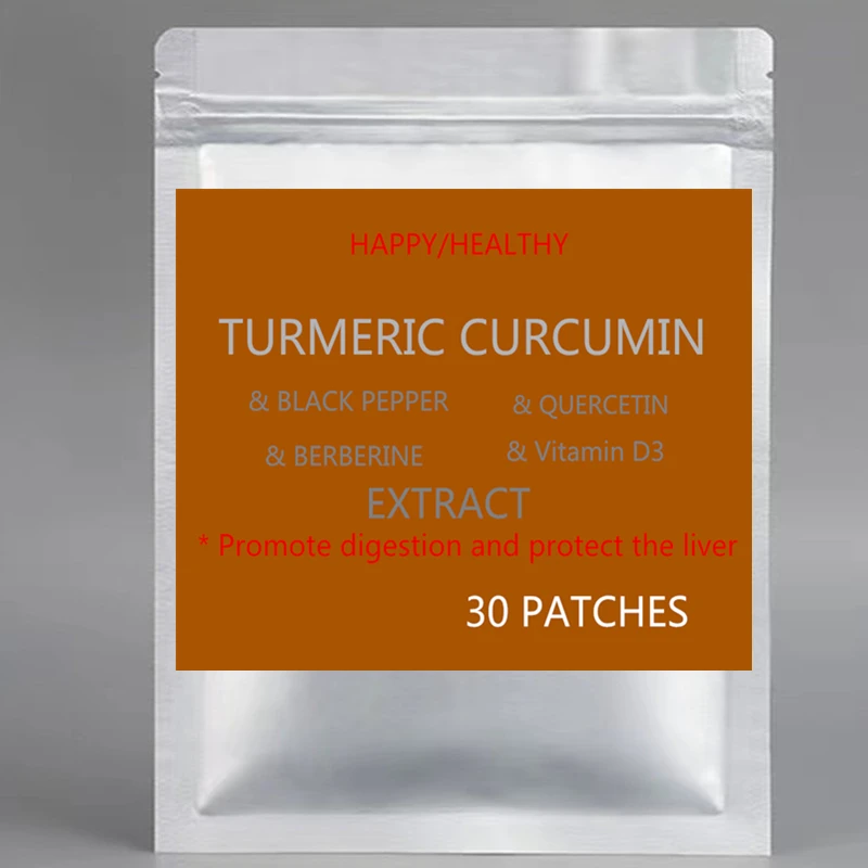 

Высококачественные транспвармические патчи с куркумой и куркумой, 30 патчей, энергетические патчи, подача на один месяц