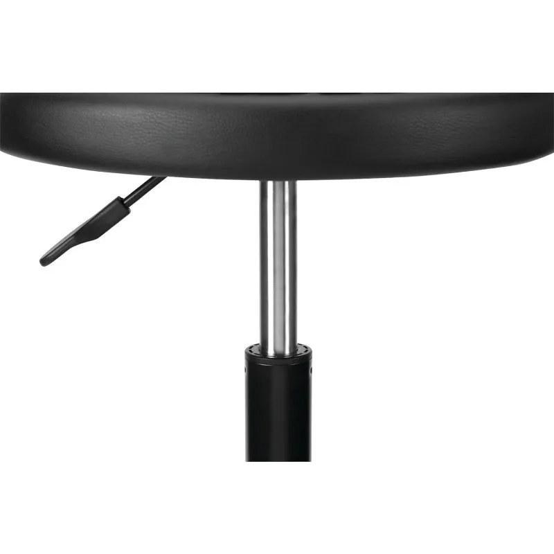 W85011 Adjustable Height Bar Stool, Pneumatic Swivel Bar Stool with Back Support