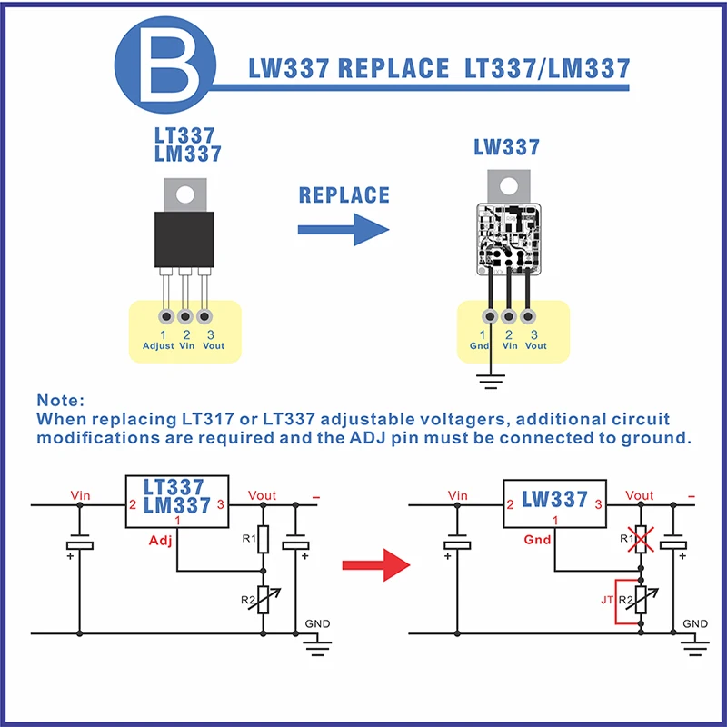 Дискретный регулятор напряжения LIEEWHO | LW337/Upgrade/LM337/LT337/оригинальная трубка регулятора напряжения/для аудио