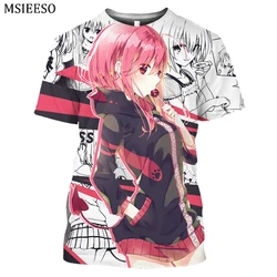 Camisetas estampadas de MSIEESO To Love Ru para hombre, ropa de calle divertida, Momo, BEA, devoluke Eve, Cospaly, Tops de verano