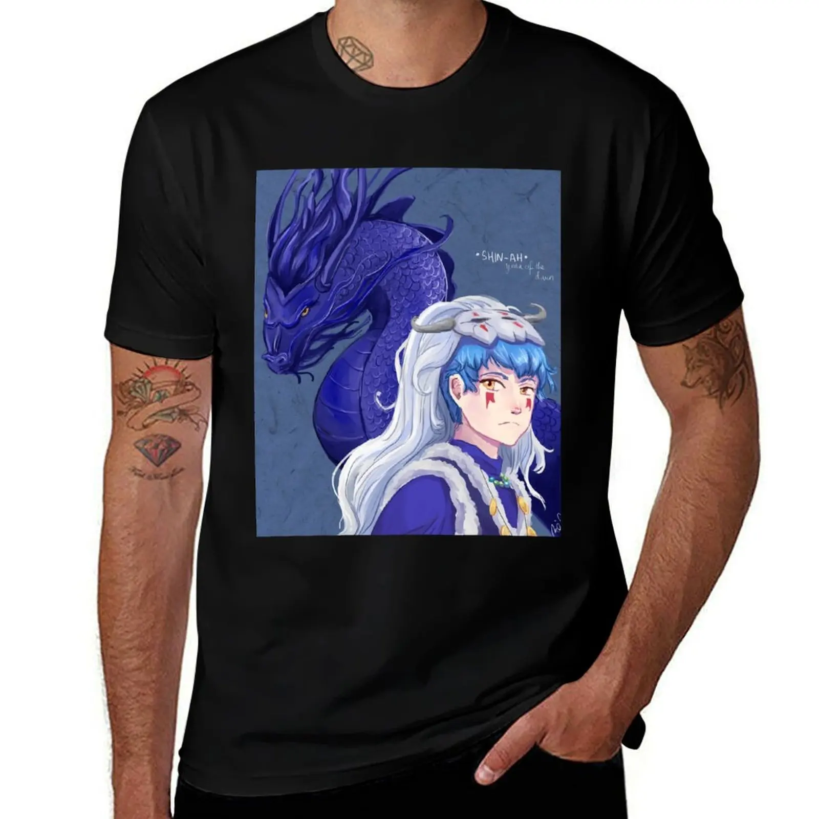 

Shin-ah - Yona of the Dawn T-Shirt anime t shirts oversize graphic t shirts for man T-Shirt