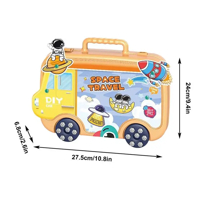 DIY Disassembly Assembly Tool Box Toys Early Educational Nut Screwing Puzzle With Screwdriver For 3-7 Year Old Birthday Gifts