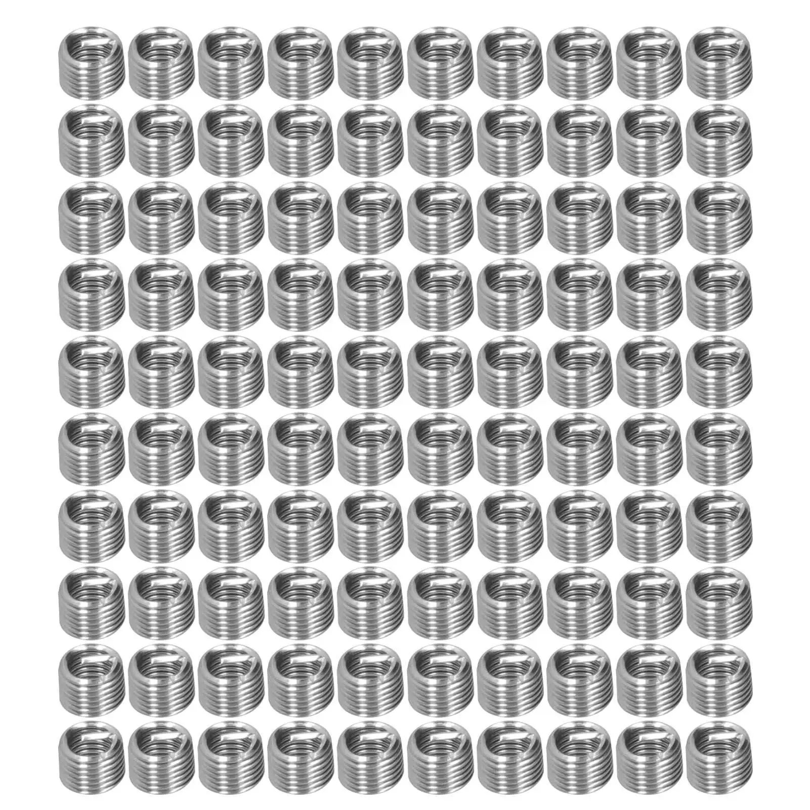 100 Stuks Draadinzetstukken Mannelijke Vrouwelijke Reduceermoer Reparatie Tool Roestvrij Stalen Bevestiging M6x1 Industriële Hardware Draad Reduceermoer