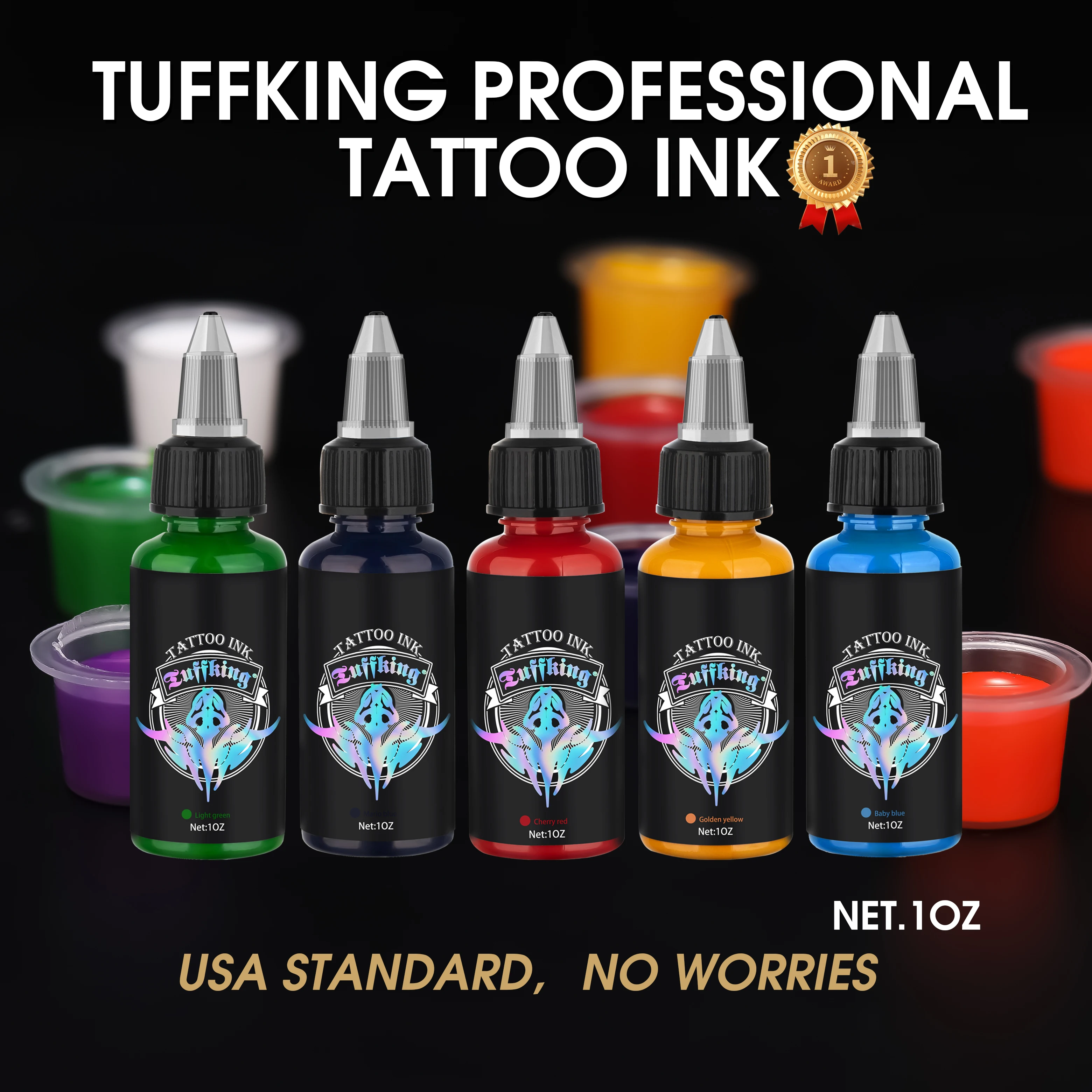 30ML Tattoo Ink Paint Tattoo Color Body Art Tattoo Kit Professional Beauty Paint Makeup Tattoo Supplies Semi Permanent