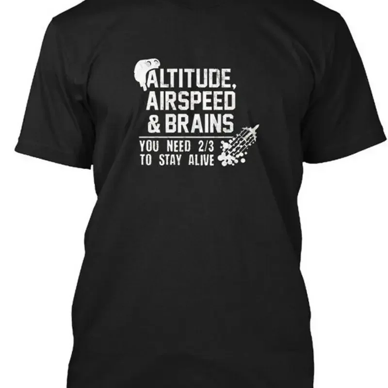National Aviation Day Pilot - Altitude Airspeed & T-Shirt Made in USA S-5XL