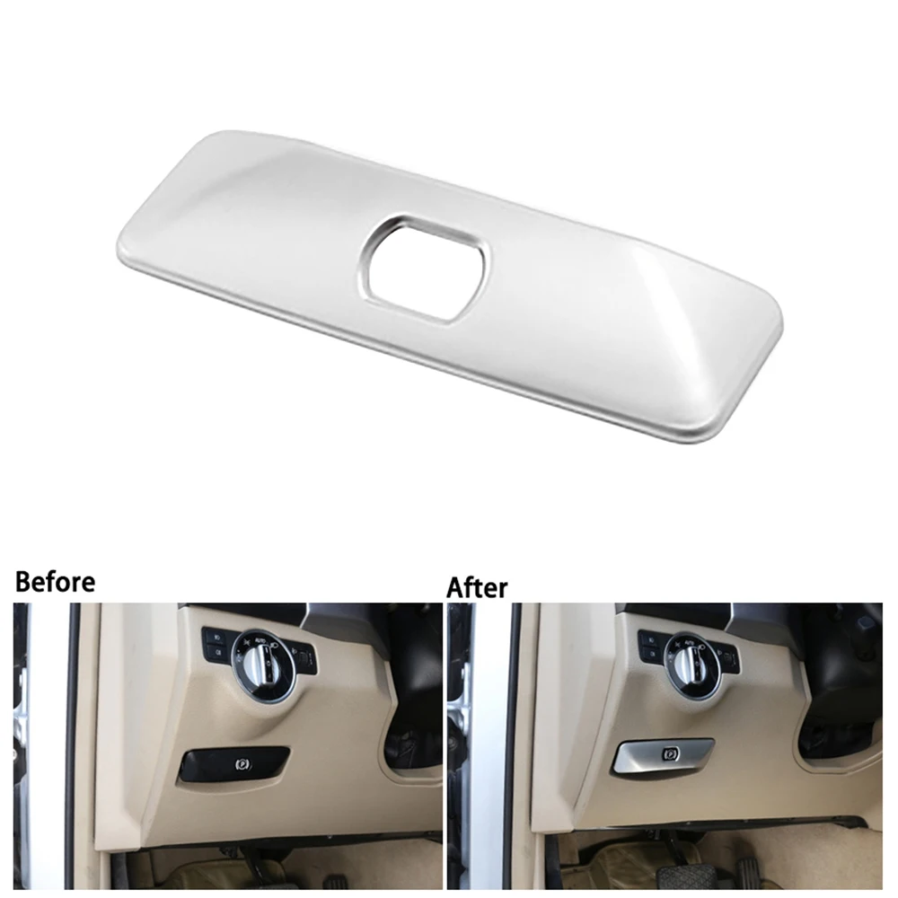 Хромированная электронная Крышка для автомобильного стояночного тормоза, крышка рамы для Mercedes Benz C GLK E Class W204 X204 W212