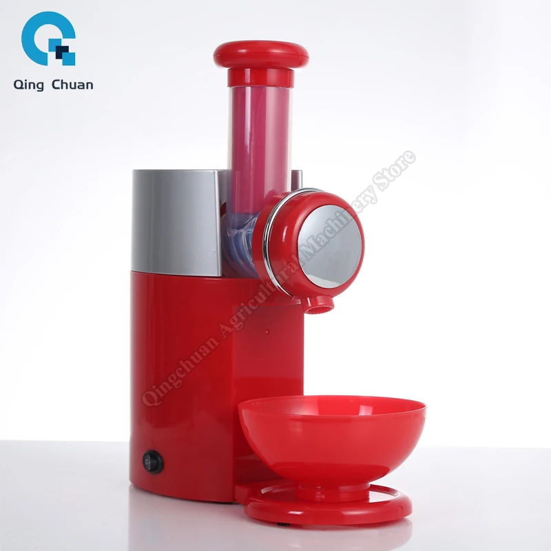 Domestic Fruit Ice Cream Machine DIY With a Book Containing 50 Kinds of Dessert Recipes Self-made Ice Cream Mixer