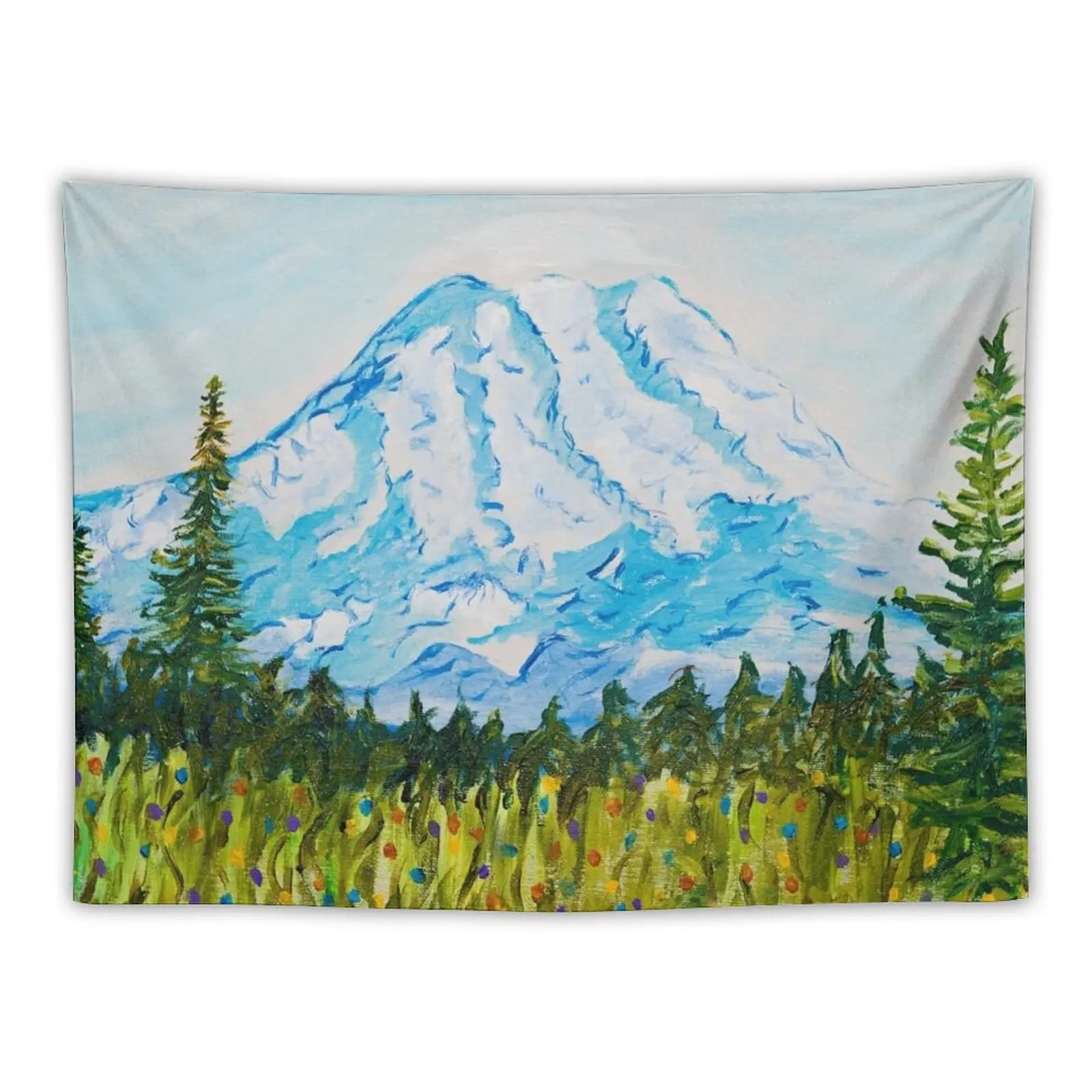 Mt. Rainier Washington Tapestry Aesthetic Room Decorations Room Decor Tapestry For Bedroom Room Aesthetic Decor