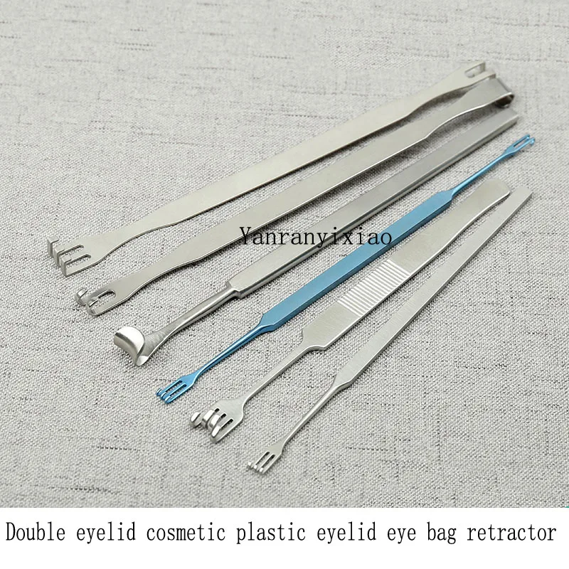 Titanium alloy skin eyelid pull hook rake eye bag pull hook tear sac to do double eyelid tool ophthalmic plastic equipment