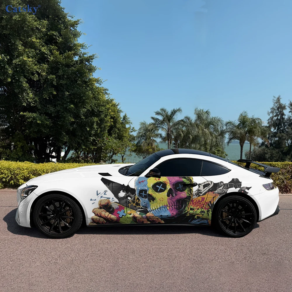 

Скелет Кубик Рубика Сплеск Автомобильные виниловые наклейки Самоклеящаяся наклейка из ПВХ Подходит для грузовиков SUV Декор Автоаксессуары Подарок