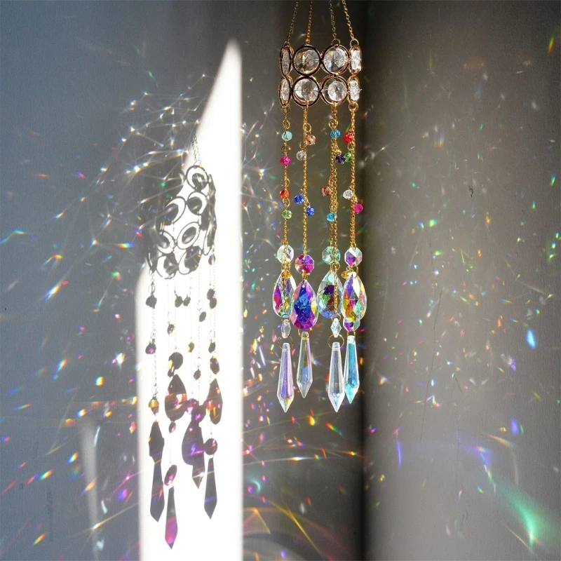  Decorative Sun Catcher with Crystals Sun Catcher Hanging for Indoor Window Balcony Display Home Decoration Display