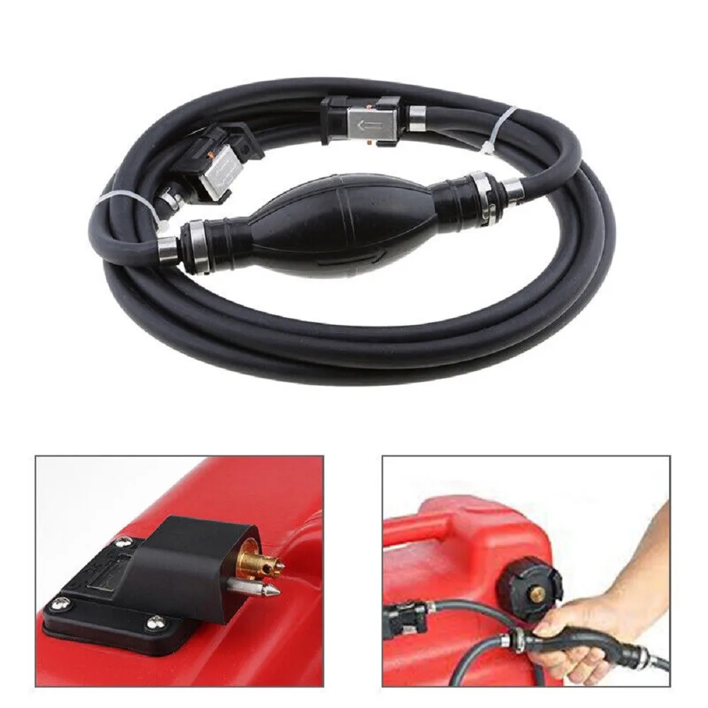 Boat Fuel Line Hose with Primer Bulb & Connectors 6mm for Yamaha Outboard Motor 4-200HP Marine Fuel Pipe Assembly 6Y1-24306-05
