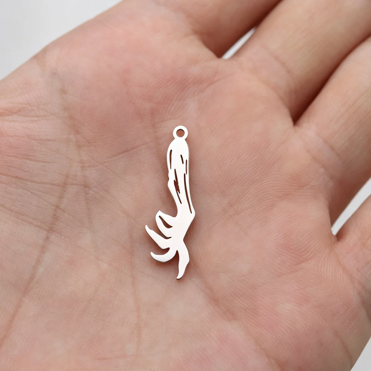 3pcs Abstract Hand Charms Stainless Steel Vintage Gothic Pendant for DIY Jewelry Making Earrings Necklace Tassel Craft Supplies