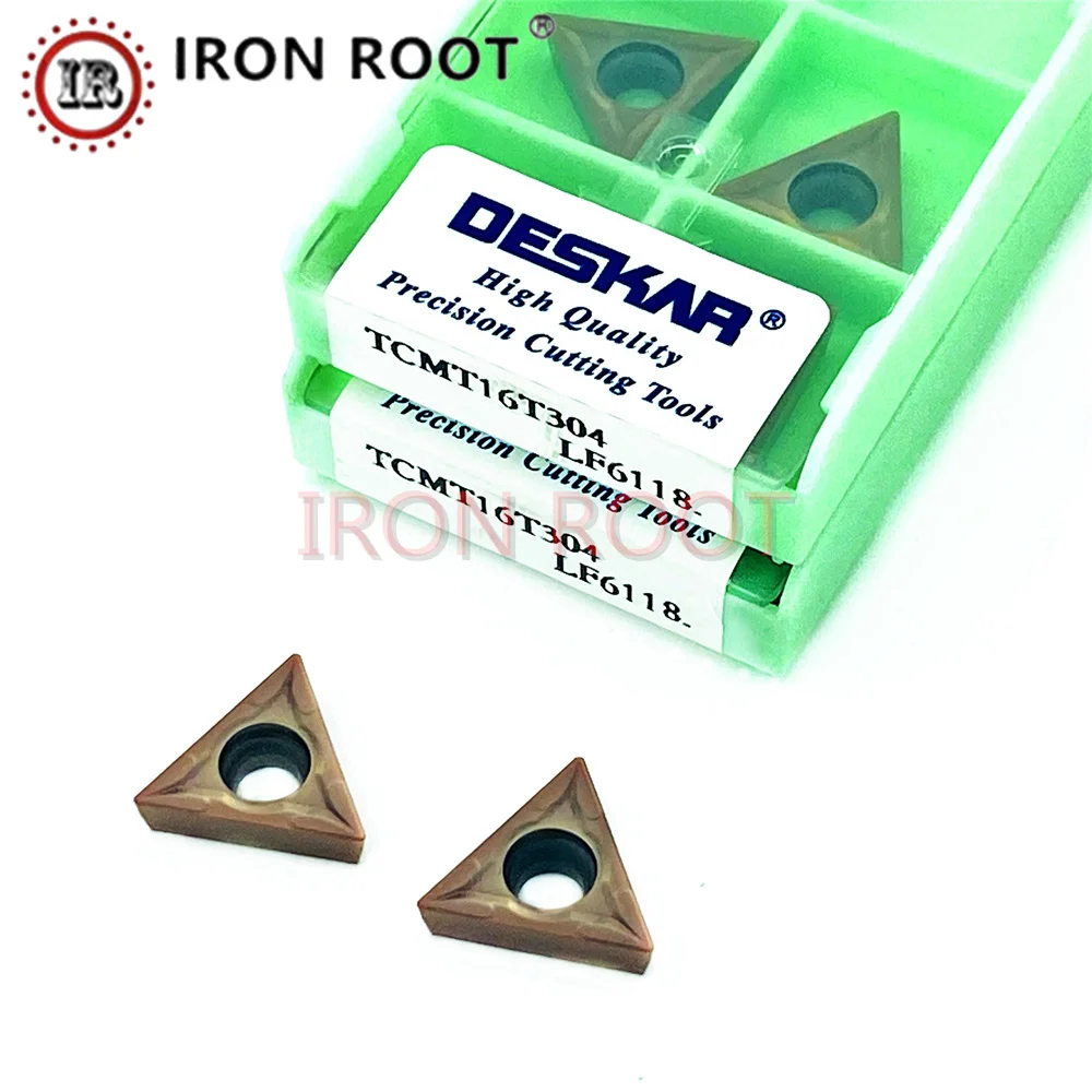 

DESKAR TCMT 090204,110204,110208,16T304,16T308,LF6118 indexable insert Turning Carbide Insert CNC Lathe Cutting Tool For STGCR