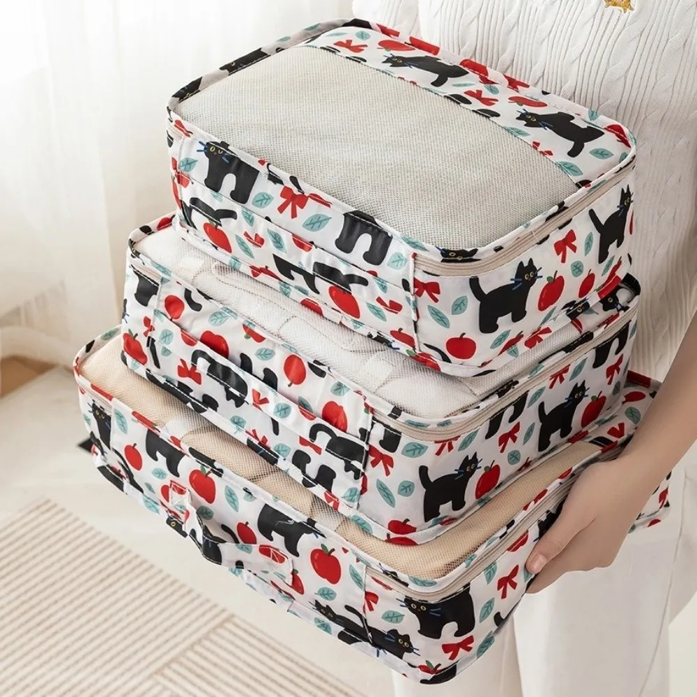 7Pcs Large Capacity Luggage Storage Bags Set Washable Dampproof Travel Packing Organizer Waterproof Space-saving