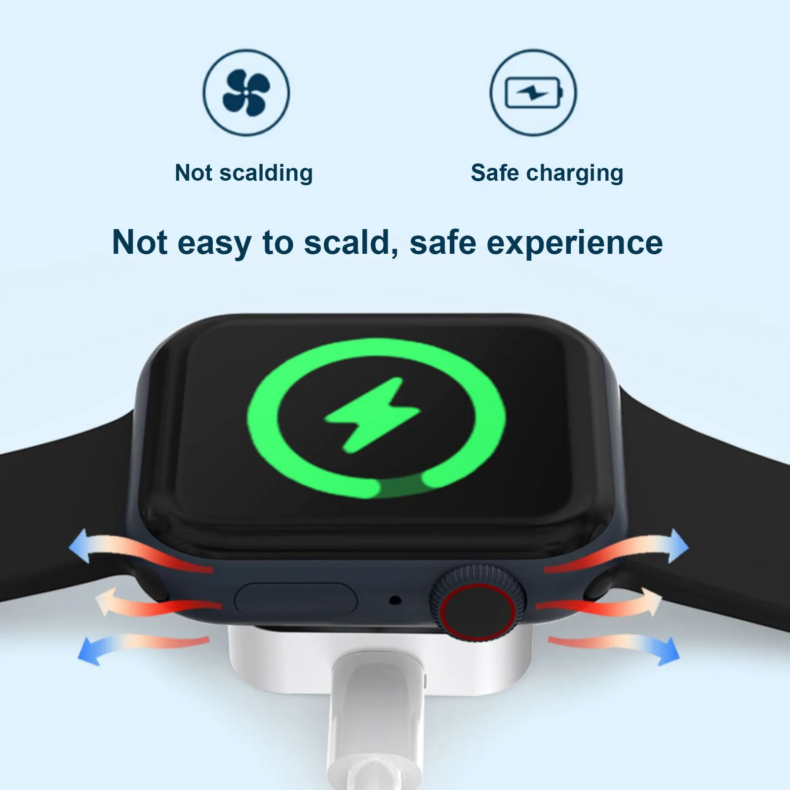 2024 New Magnetic Portable Watch Wireless Charger Fast Charging for Apple iWatch 9 8 7 6 5 4 3 2