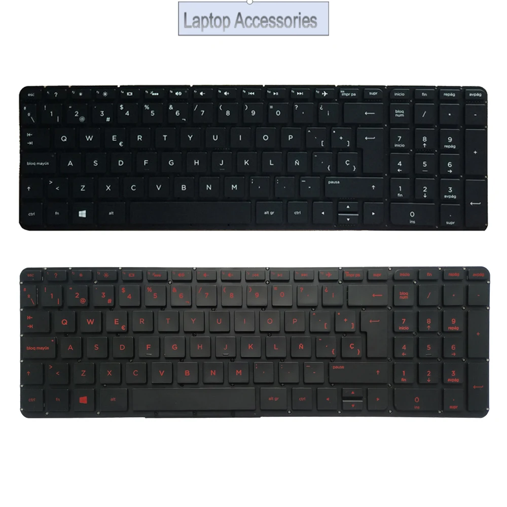 New Backlit Latin/Spanish Keyboard For HP Pavilion 15-P 15-P000 15t-p000 15t-p100 17-f 17-f000 17t-f000 17t-f100 TPN-Q140 Q143