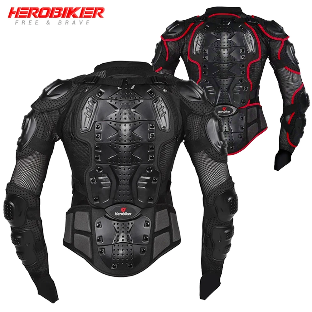 Motorcycle Body Armor Motorcycle Jacket Men Moto Protection Full Body Turtle With Neck Protector Motocross Racing Armor S-5XL