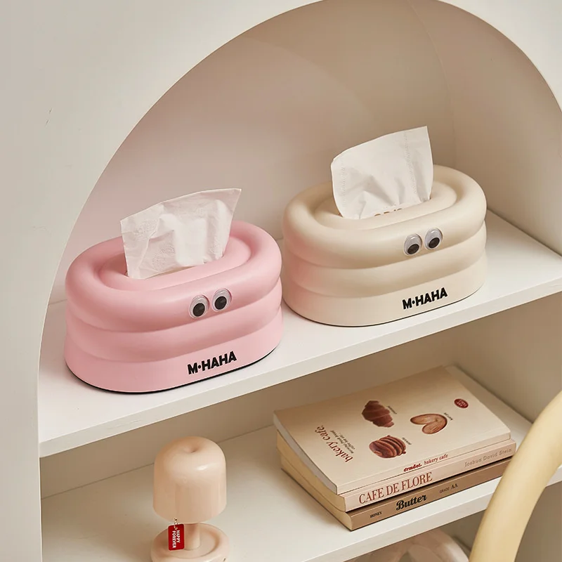 Cute Big Eye Tissue Box Living Room Home Cute Desktop Creative Napkin Organizer Drawing Box