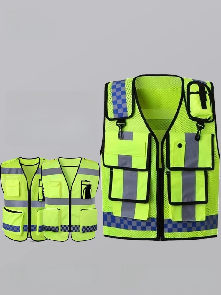 Reflective Se Vest Ox Cloth Breathable Rescue Construction Se Vest Trfic Reflective irt Labor Protection Clot...