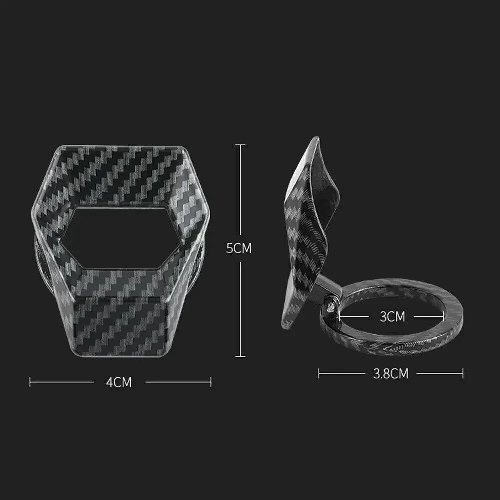 Carbon Fiber Style Car Engine Start Button Cover for BMW 1 2 3 4 5 6 7 Series X1 X3 X4 X5 X6 E60 E90 F07 F10 F15 F30