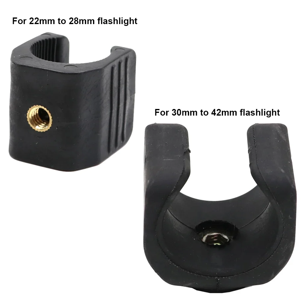

Clip de support de lampe de poche en forme de U, support de trépied pour torche 22-28mm 18650 30 - 42mm 26650, lampe de pêche
