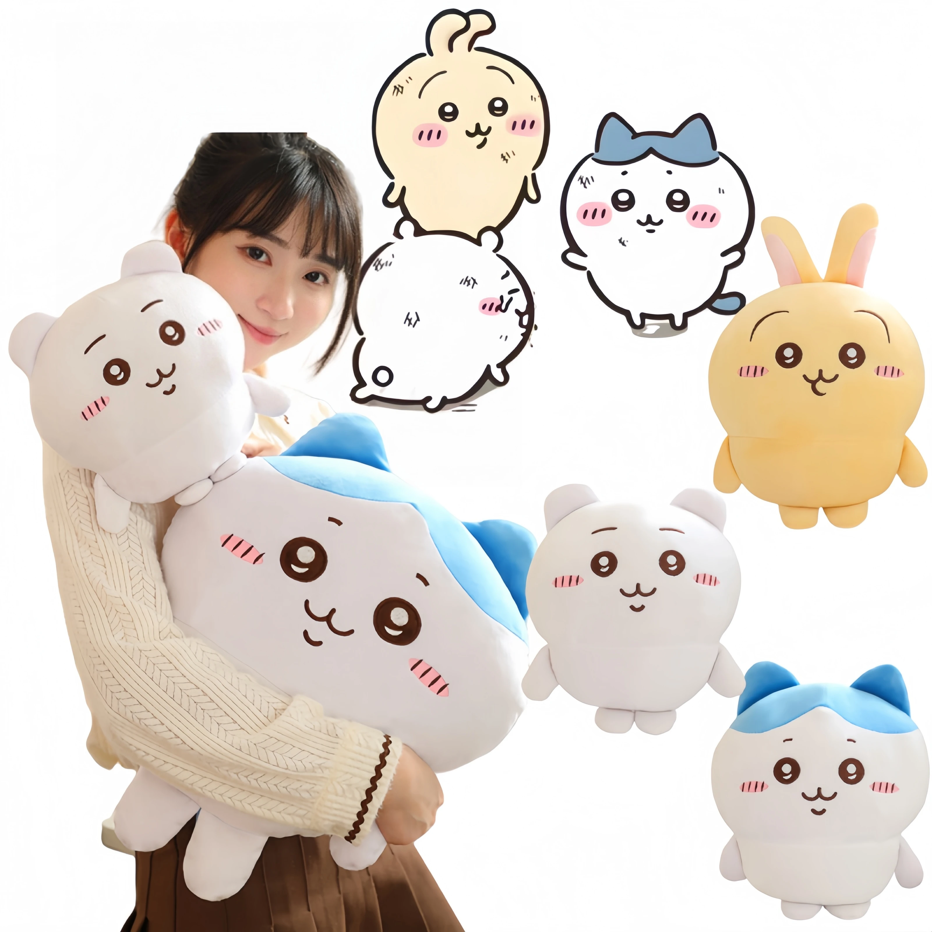 

Милая мягкая плюшевая игрушка Peluche с героями мультфильмов Usagi Hachiware Kawaii Plushies Usachi кукла подушка Chiikawa плюшевая кукла игрушки Рождественский подарок