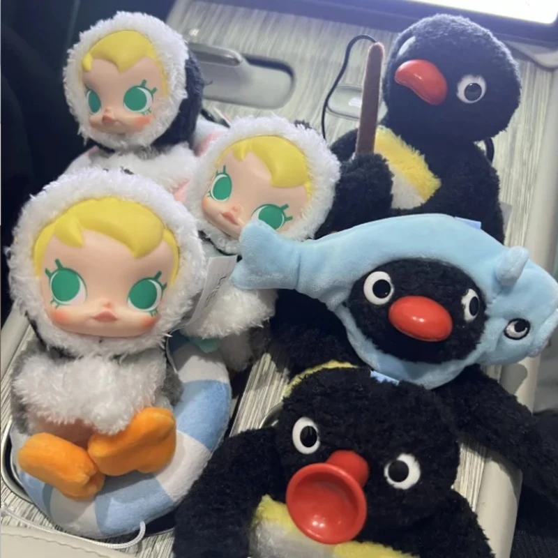 

Genuine Baby Molly × Pingu Happy Fishing Series-Vinyl Pendant Blind Box Surprise Mystery Box Toy Doll Cute Anime Customized Gift