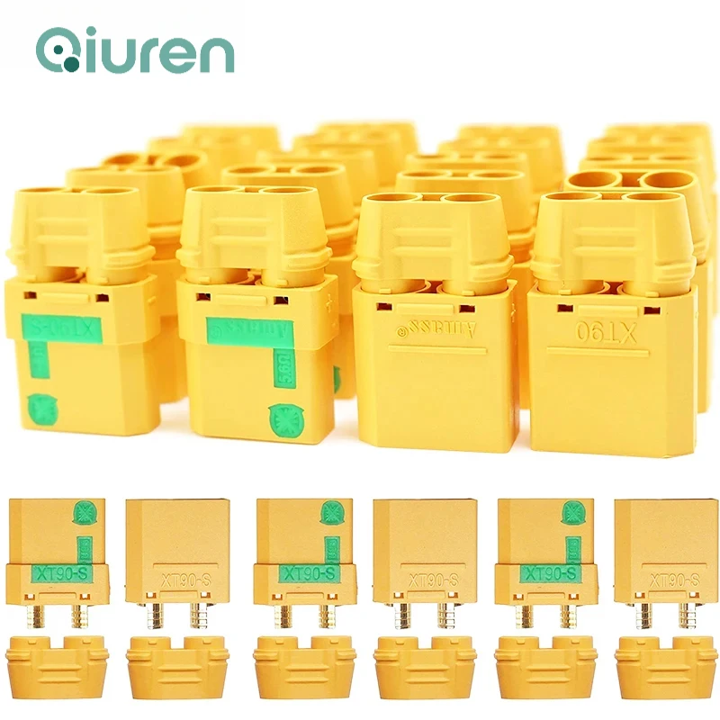 5Pairs Amass XT90S XT90-S XT90 Connectors Anti-Spark Male Female Connector for RC Motor FPV Drone Lipo Battery ESC Charger Lead