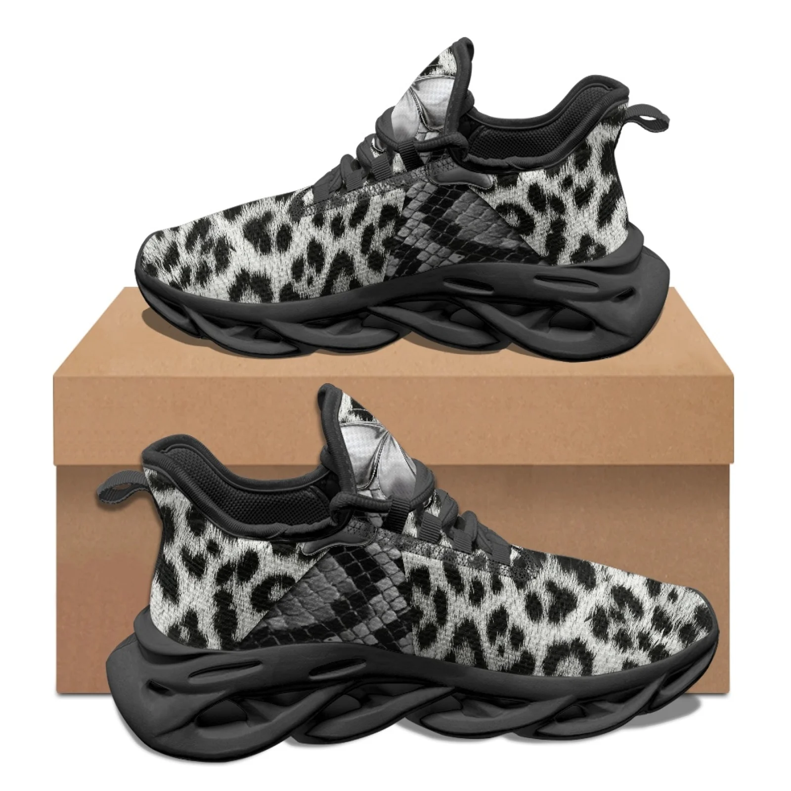 PENSTROLL Leopard Butterfly Casual Running Shoes for Mens Mesh & EVA Mens Running Shoes Athletic Shoes