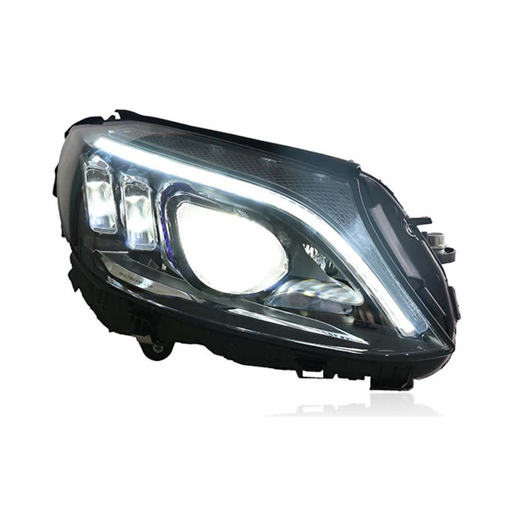 Led Head Light Assembly Voor Mercedes Benz C Klasse W205 2015-2021 Plug En Play Led Drl Draaien lens Koplampen - afbeelding 2