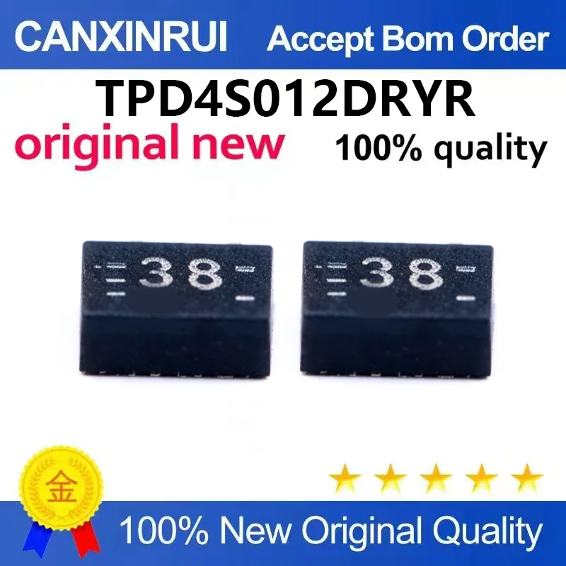 (5pcs-100pcs)Brand new original TPD4S012DRYR silk screen 3B SON-6 4-channel ESD protection diode array