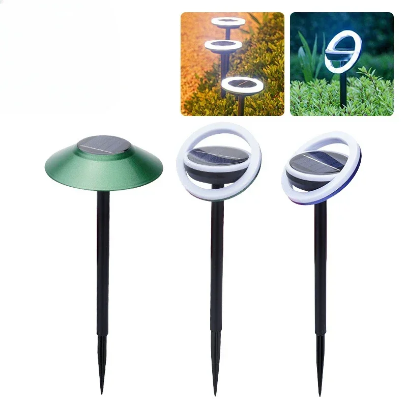 Solar Ground Plug Lights Outdoor Ground Lights Home Garden Atmosphere, Waterproof Landscape Villa Layout, Decorative Lawn Lights