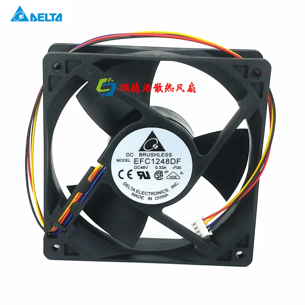 

Delta Electronics EFC1248DF F00 DC 48V 0.33A 120x120x32mm 4-Wire Server Cooling Fan