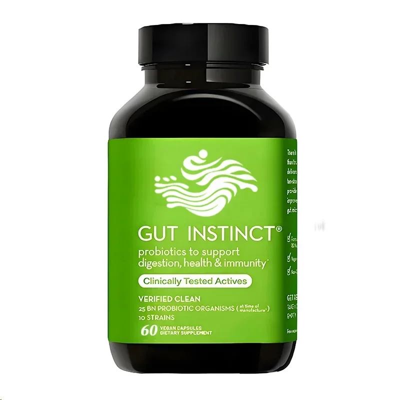 

60 капсул ежедневных пробиотиков для пищеварительной лактобактерий, бифдибактериальных шнурков для кровирования, поддержка иммунитета Y Gut