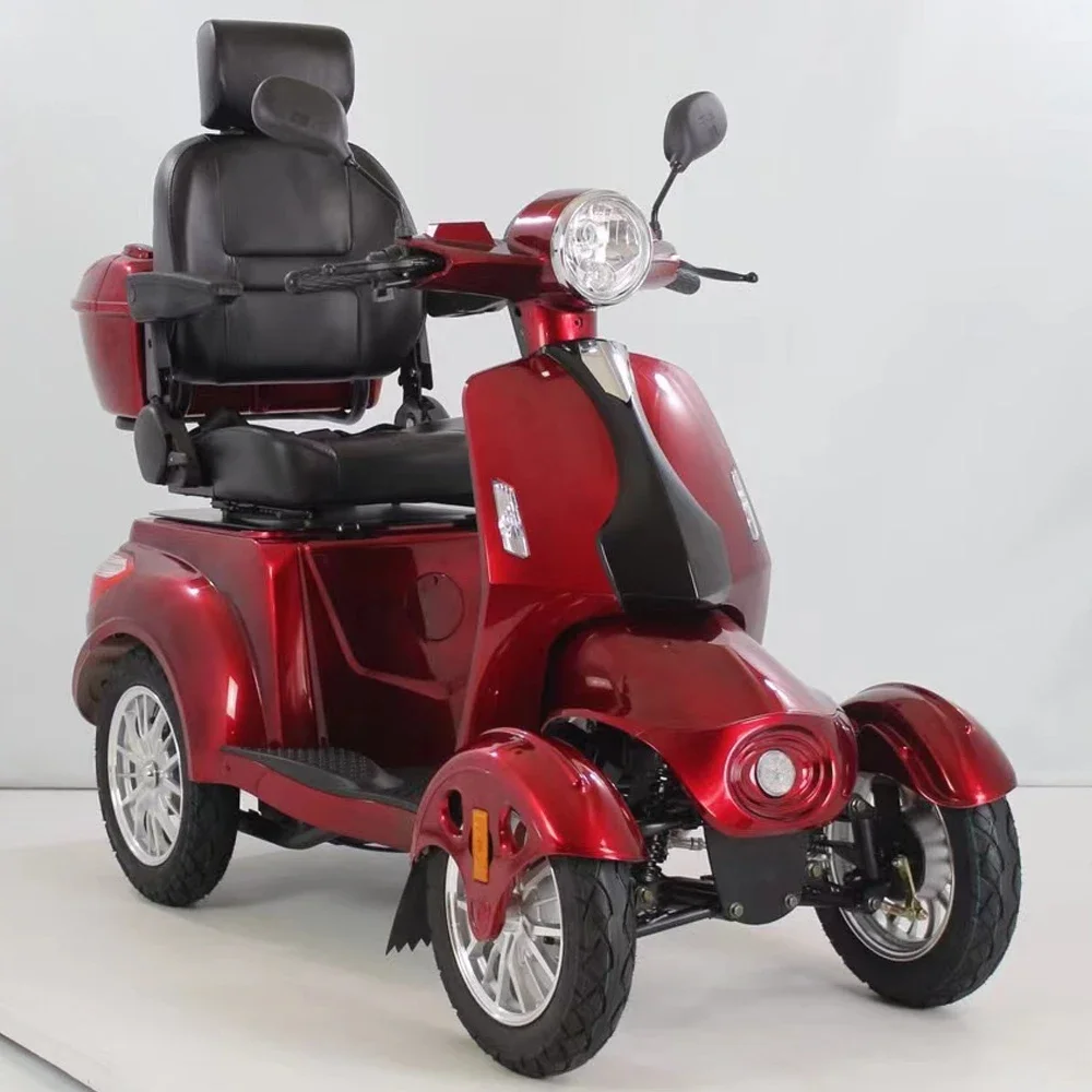 Fabriek laagste prijs 500W/800W motor vierwielige volwassen power outdoor ouderen scooter