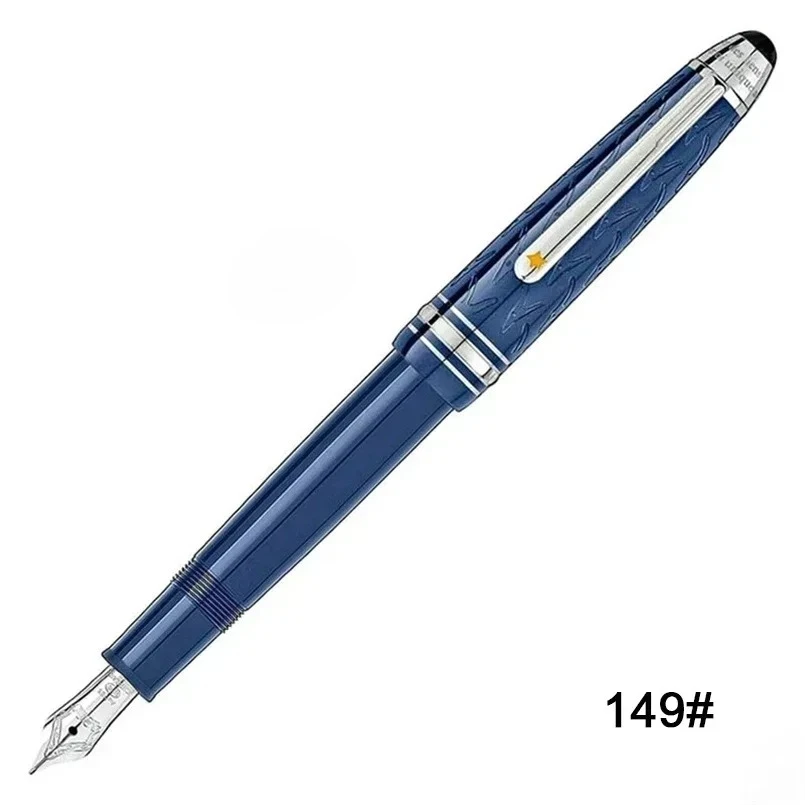 إصدار محدود Msk-149 نافورة تعبئة المكبس MB 4810 بنك الاستثمار القومي الأسود والأزرق الراتنج مكتب الكتابة أقلام الحبر مع الرقم التسلسلي