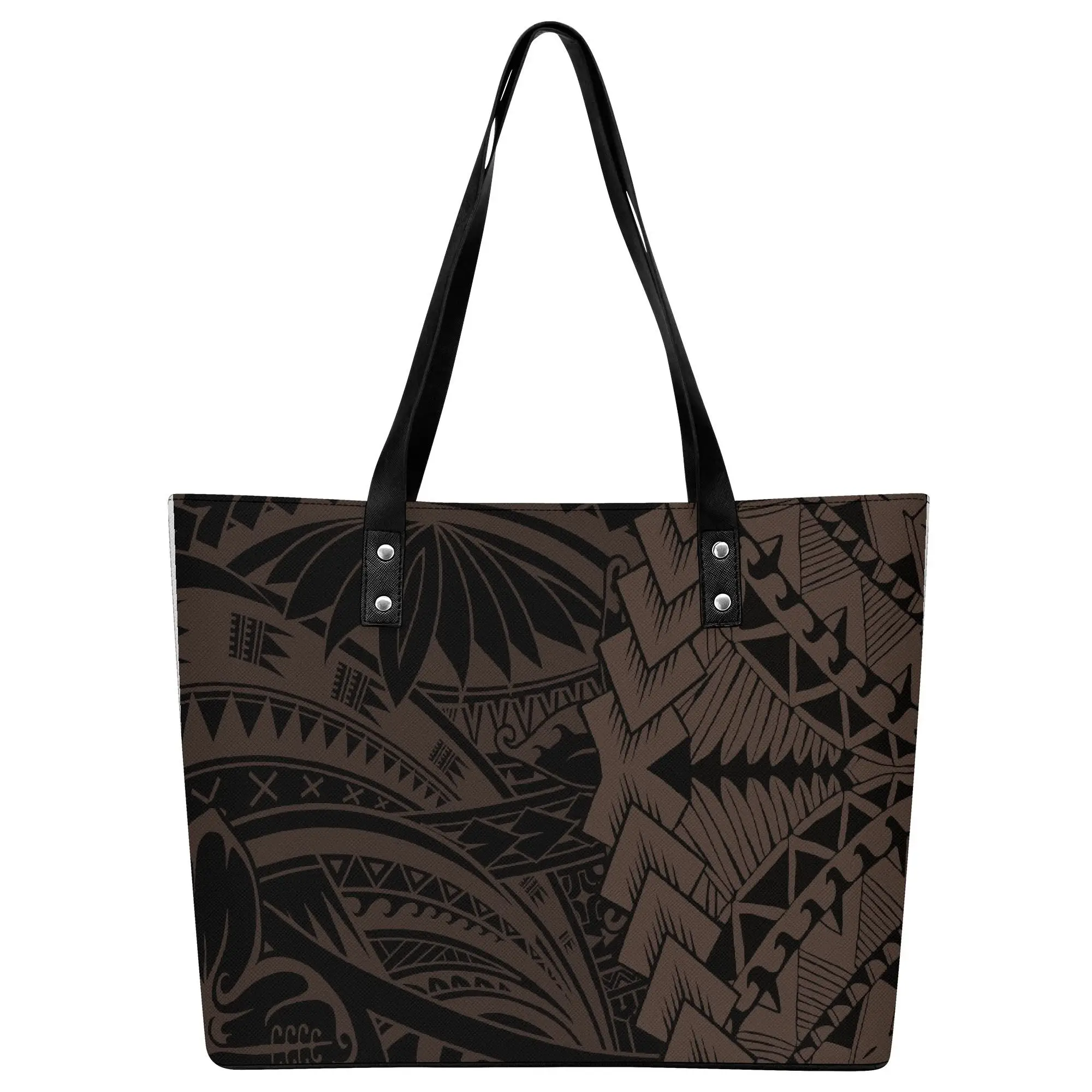 

Classic Custom Large Volume Pattern Personalized Women's Handbag Gym Fashion New Color Women's Reusable Casual Polynesian Lady