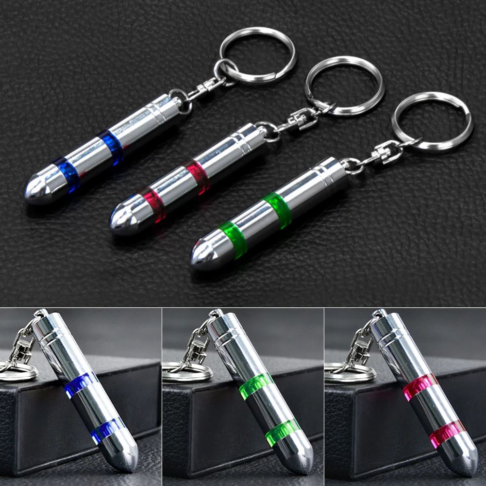 High Voltage Anti-Static Keychain Car Body Static Eliminator Portable Key Ring with LED Light Interior Accessories